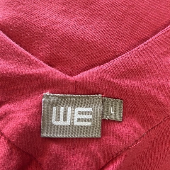 We Women’s Bright Rose Sleeveless Beaded Collar V-Neck Tank Top Size L - Picture 7 of 13